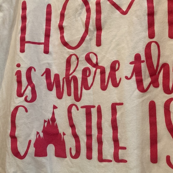 5/$25 Shirt for Disney. New never worn. Home is where the castle is. Large - Picture 3 of 5